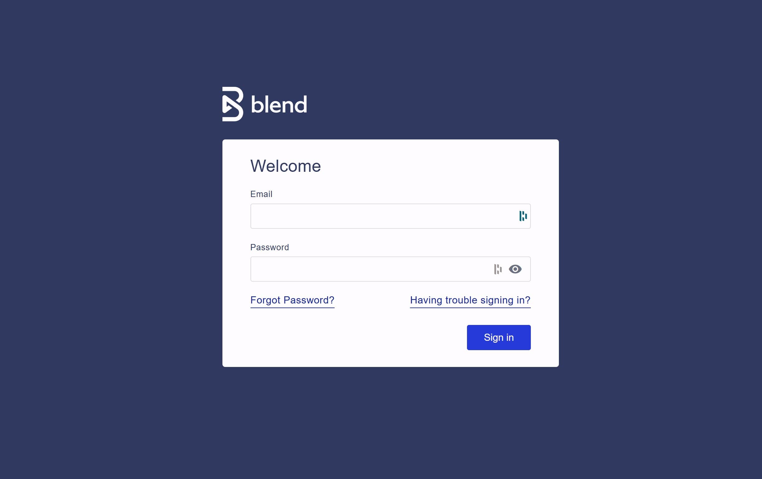 Blend’s single sign-on (SSO) feature